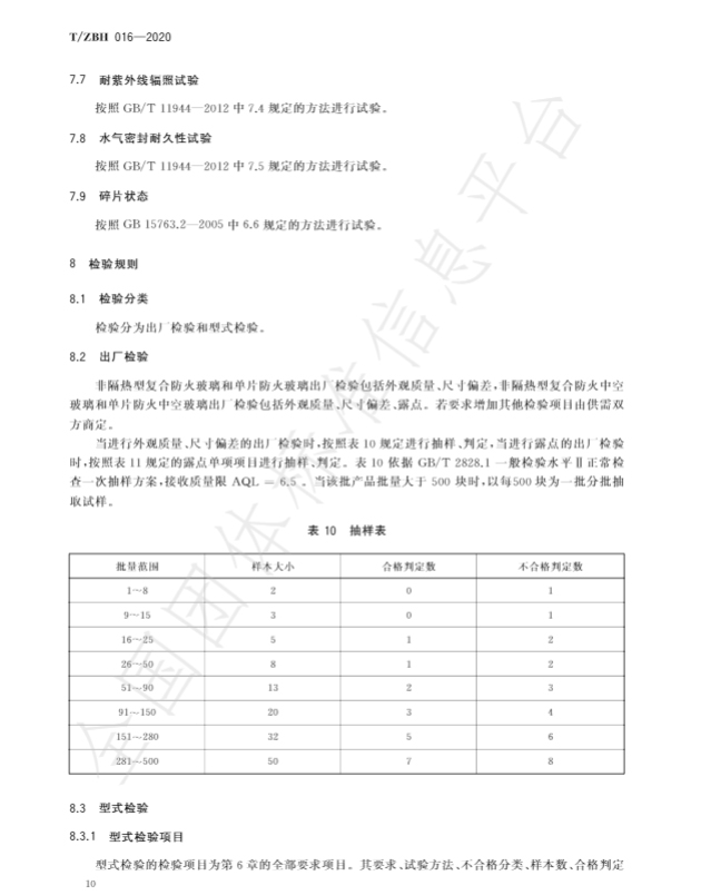 耐火型建筑门窗用防火玻璃制品标准