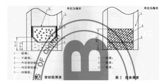 条密封胶层厚度